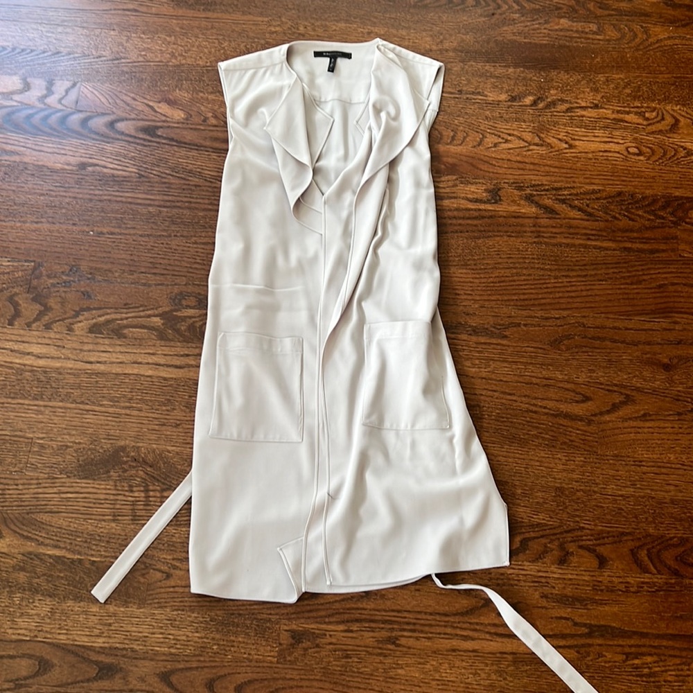 BCBG MaxAzria tan vest size S